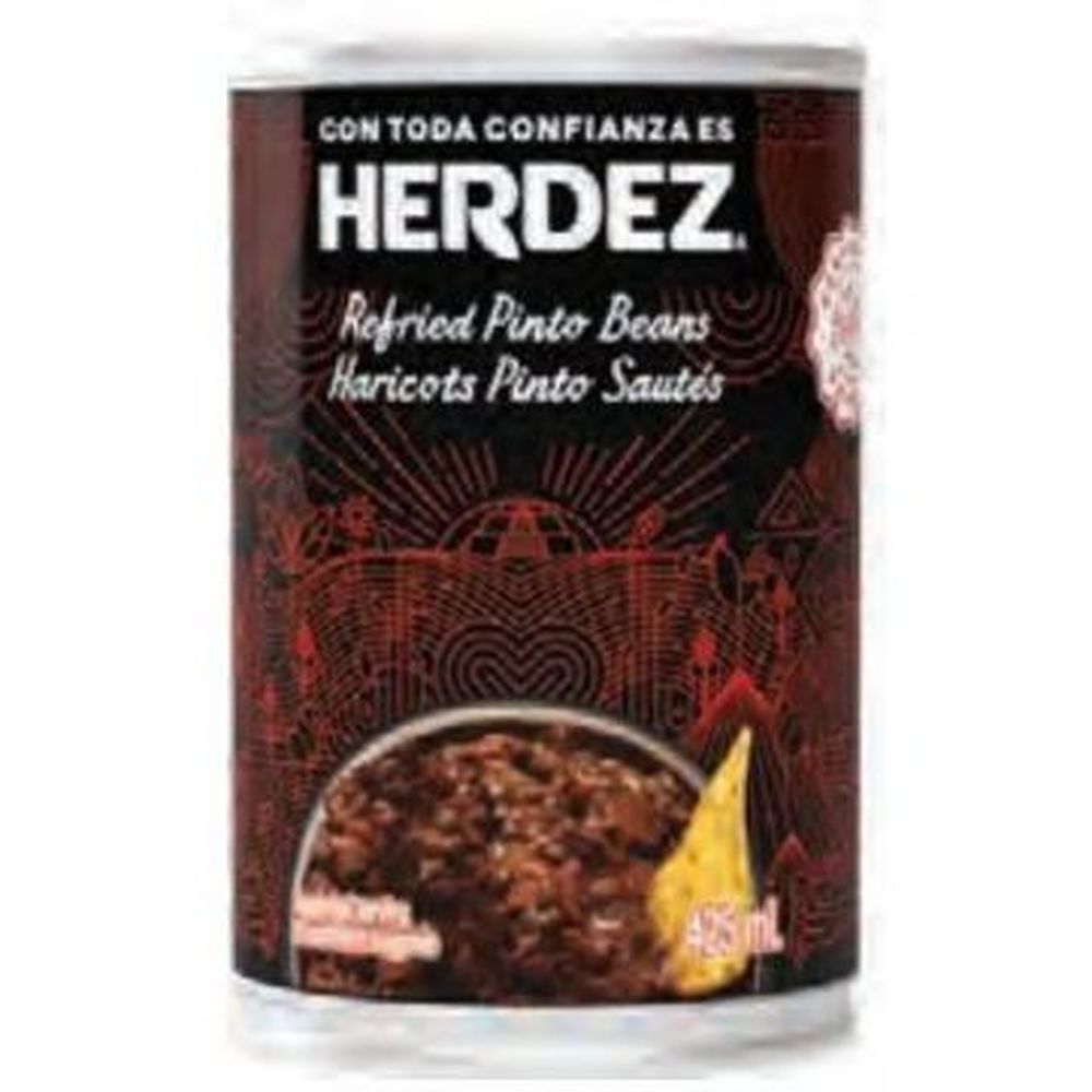 Herdez Refried Red Beans, 425 Ml -- 12 Per Case