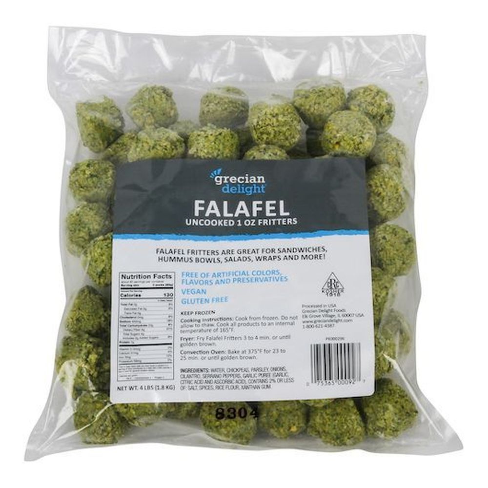 Grecian Delight Uncooked Falafel Fritter, 4 Lb -- 4 Per Case
