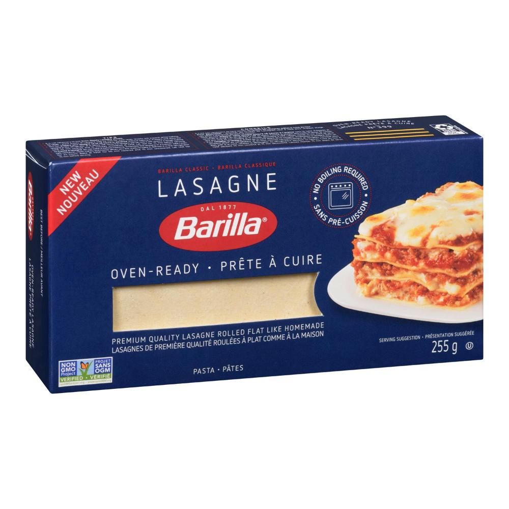 Barilla Oven-ready Lasagne Pasta, 255 G - 12 Per Case