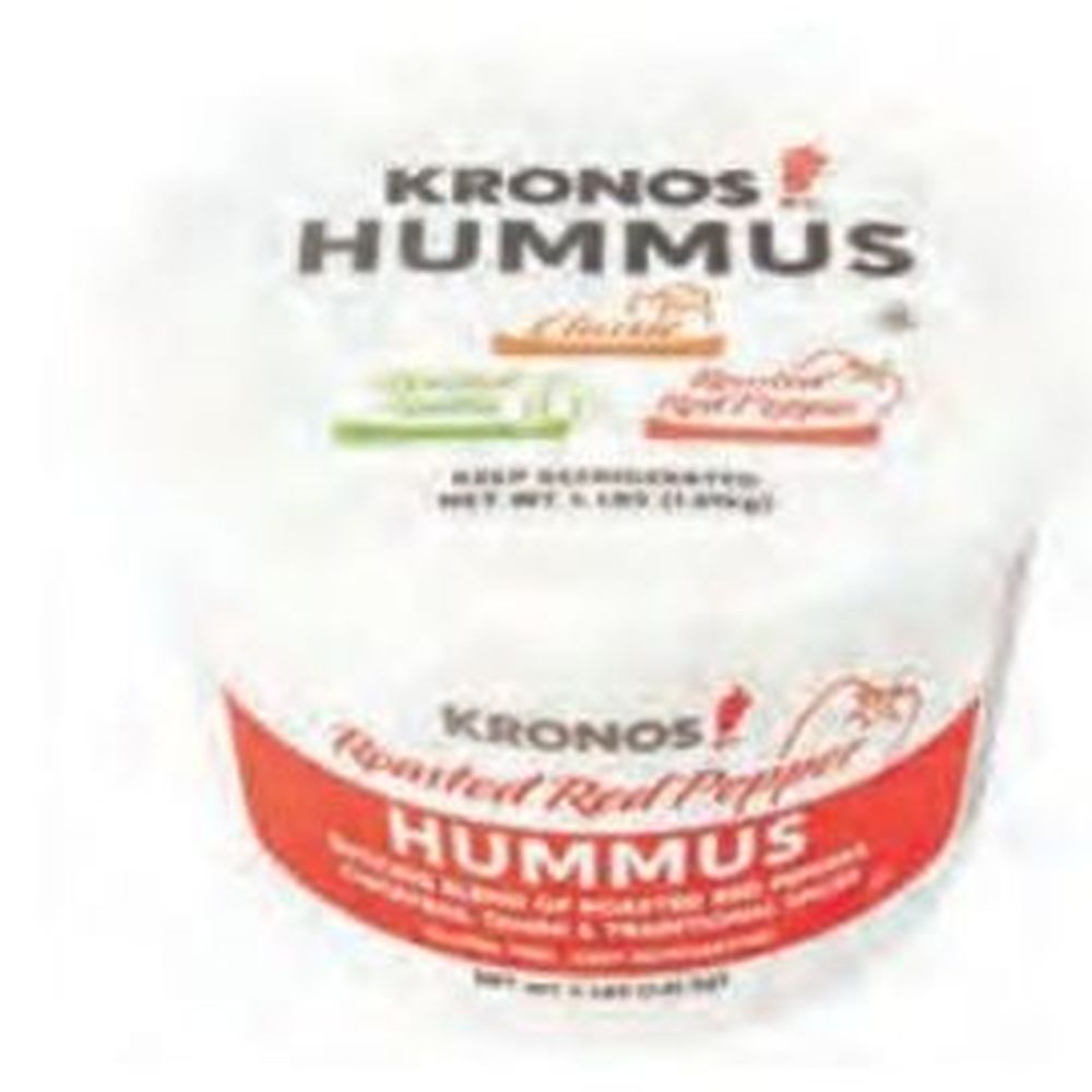 Kronos Roasted Red Pepper Hummus, 4 Lb -- 2 Per Case