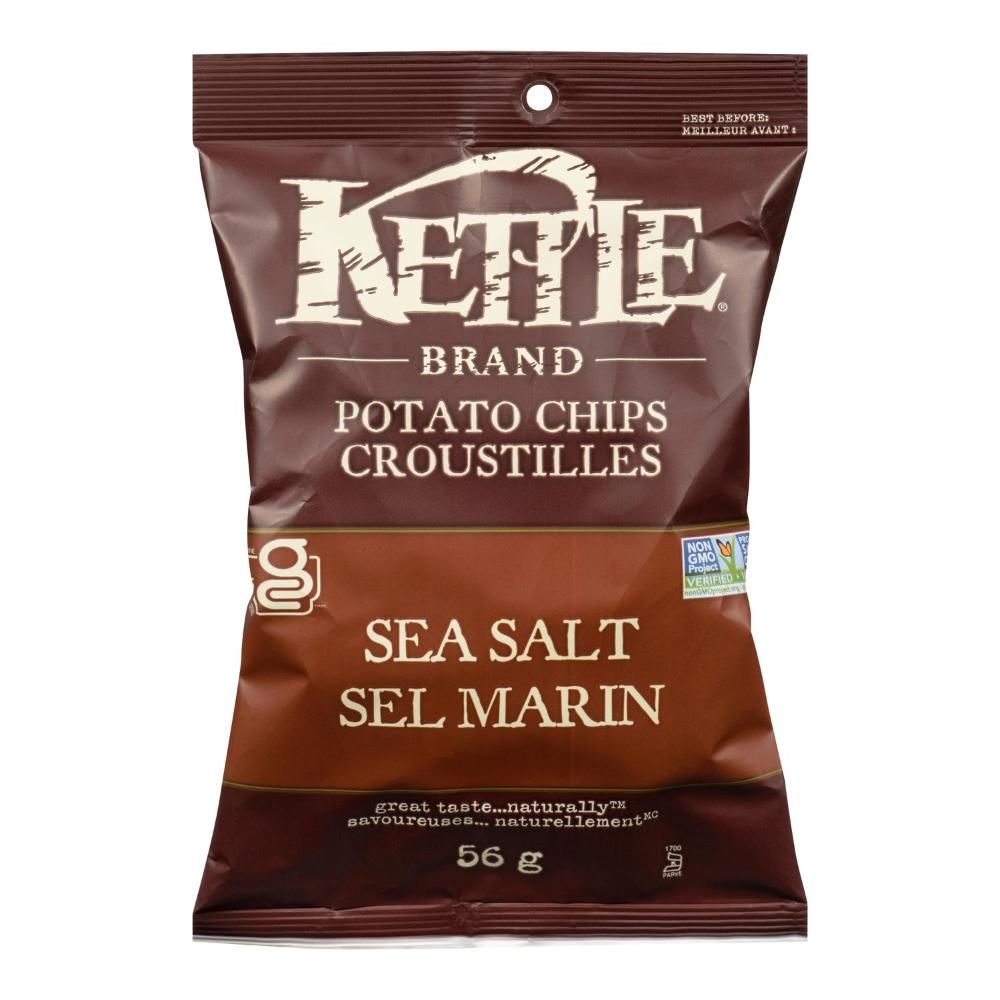 Kettle Sea Salt Potato Chips, 56 G -- 24 Per Case