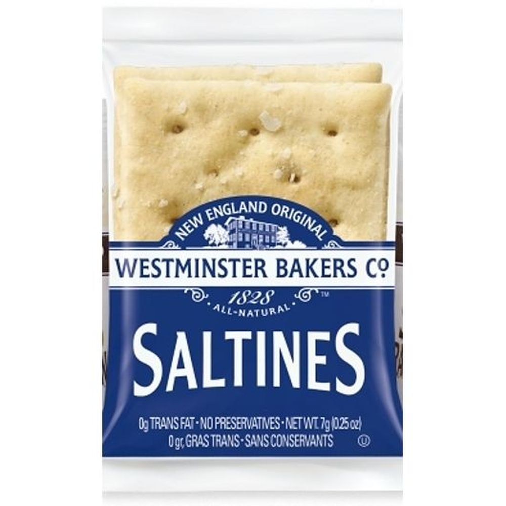 Westminster Bilingual Saltine Crackers, 2 Count -- 500 Per Case