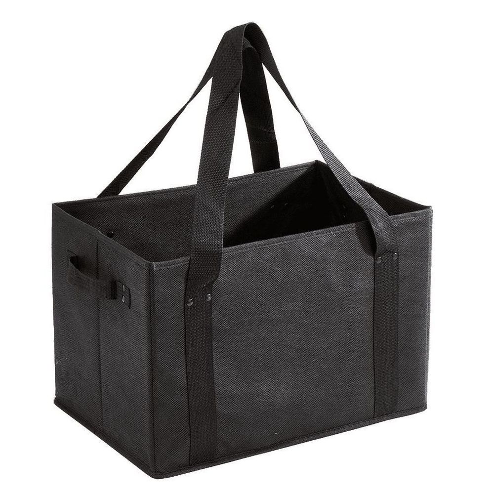 Eco Guardian Foldable Black Box Bag With Handles, 17 X 11 X 10.5 In -- 20 Per Case