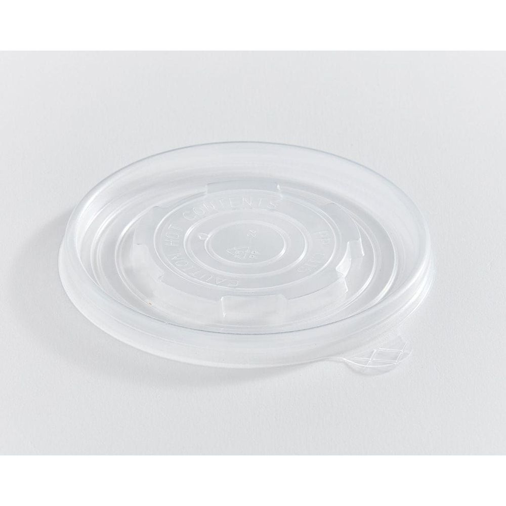 Eco Guardian Couvercle Transparent En Polypropylène Pour Contenants Alimentaires En Papier Recyclable De 350 À 950 Ml (12 À 32 Oz) Avec Revêtement Pla – 500 Unités Par Carton