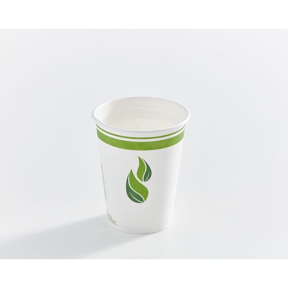 Eco Guardian Compostable Pla-lined Single Wall Paper Cup, 12 Oz Capacity -- 1000 Per Case