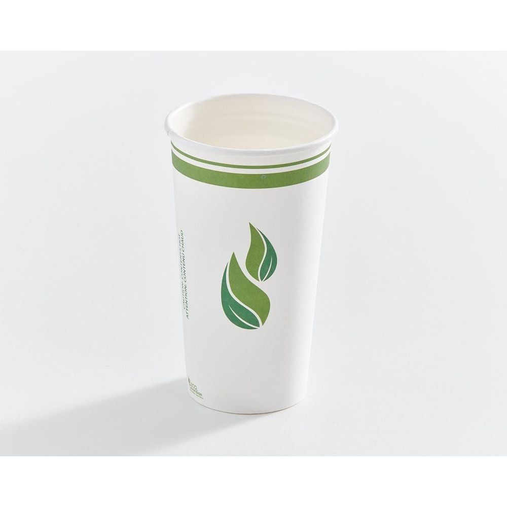 Eco Guardian Compostable Pla-lined Single Wall Paper Cup, 20 Oz Capacity -- 600 Per Case