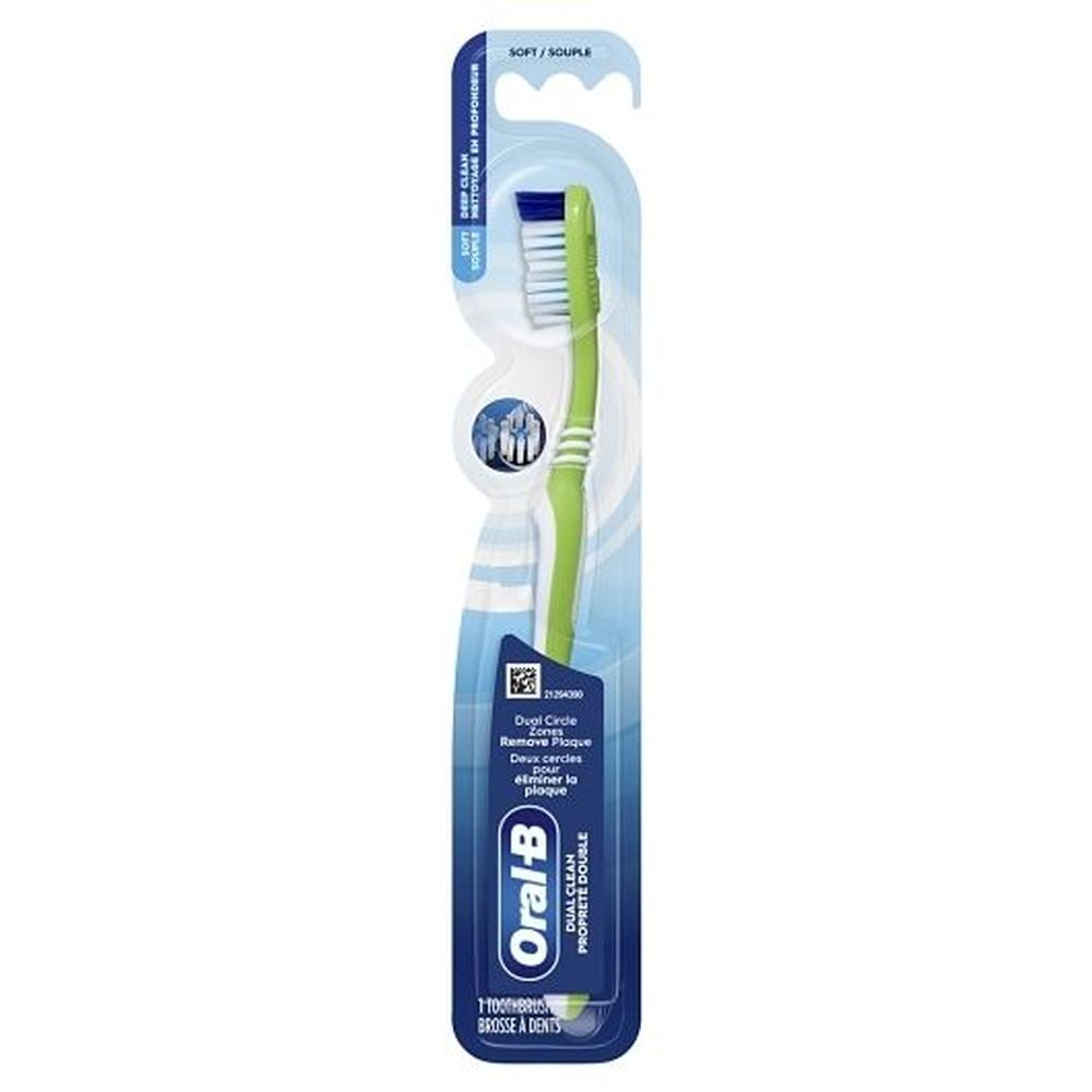 Oral-b Base Dual Clean Cavity Defense Manual Toothbrush -- 72 Per Case