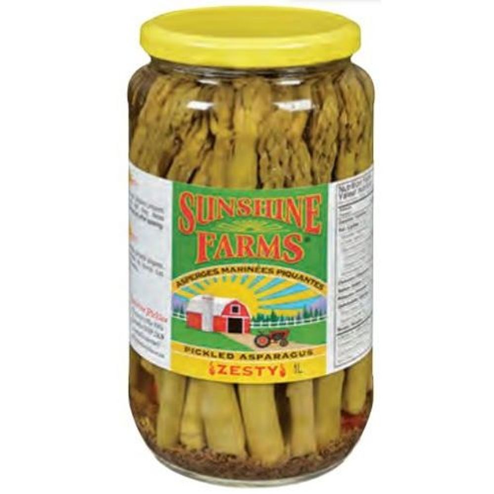 Sunshine Farms Asperges Marinées Acidulées, 1 L – 12 Par Caisse
