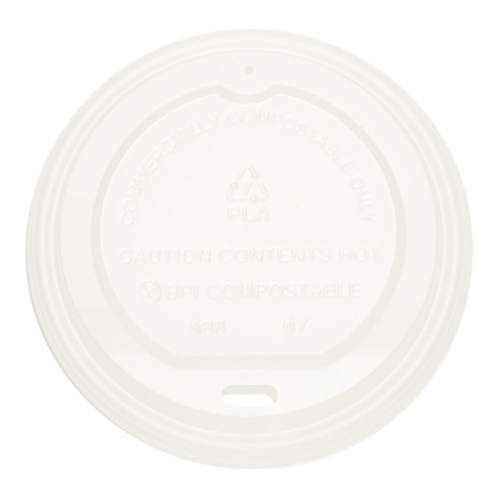 Galligreen ,couvercle En Cpla Naturel Pour Gobelet En Papier Compostable De 300 À 600 Ml (10 À 20 Oz) – 500 Unités Par Carton