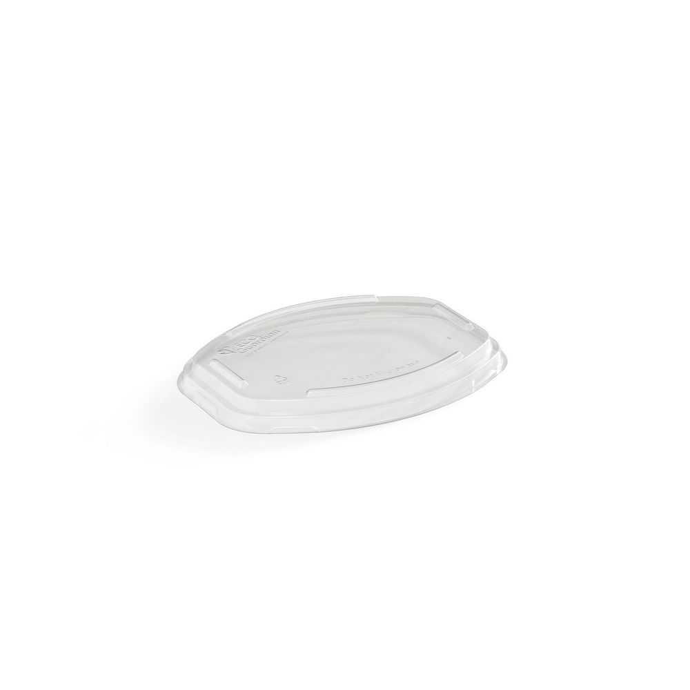 Eco Guardian Clear Pet Lid For 12 Oz Oval Recyclable Fibre Tray -- 300 Per Case