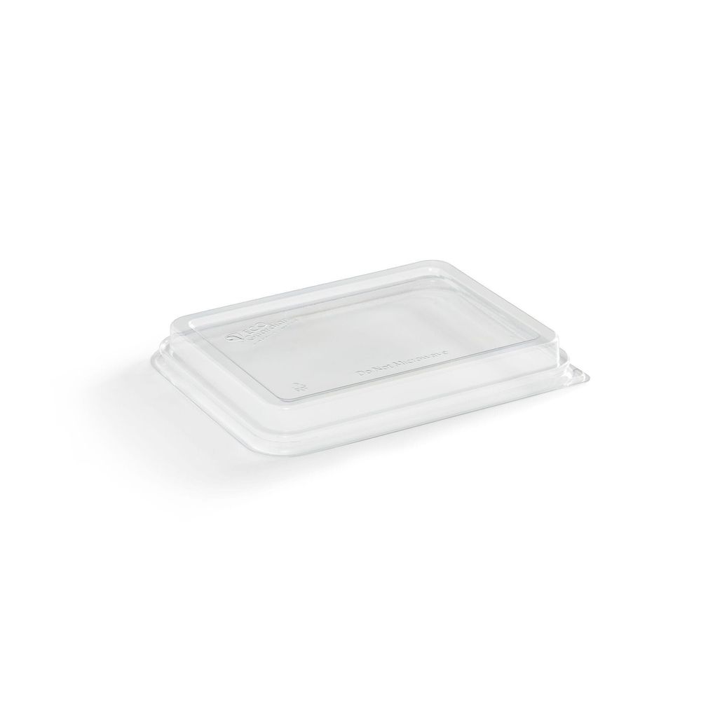 Eco Guardian Clear Pet Lid For 22-32 Oz Rectangular Fibre Recyclable Tray -- 300 Per Case