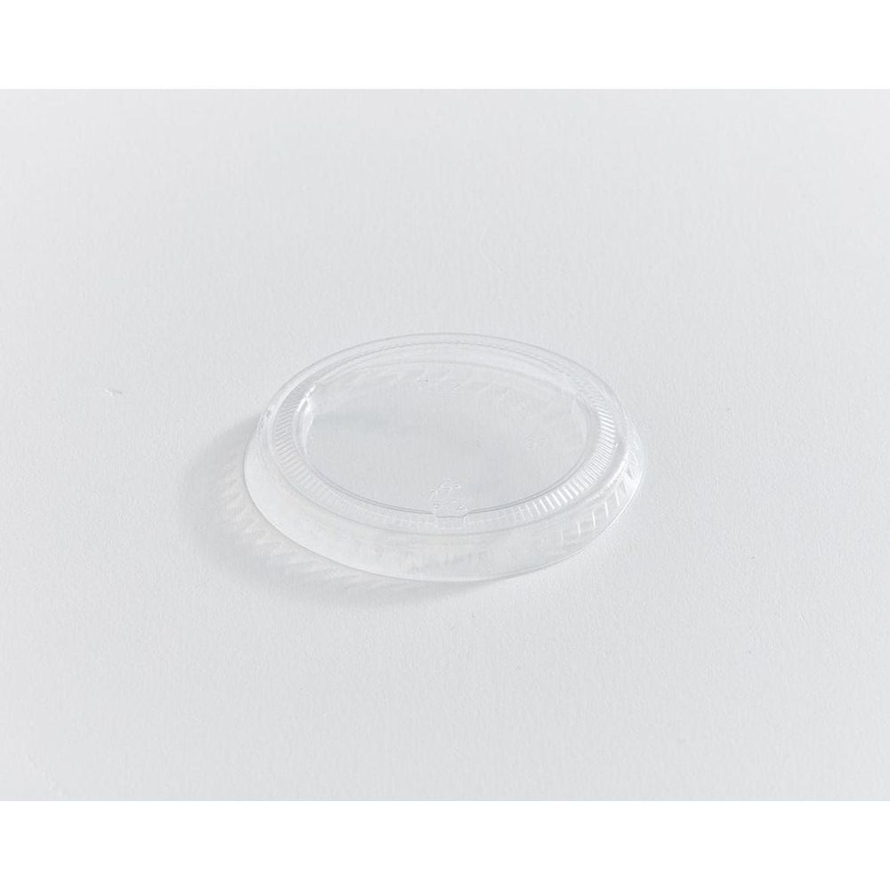 Eco Guardian Clear Compostable Pla Flat Lid For 2 Oz Portion Cup -- 2500 Per Case