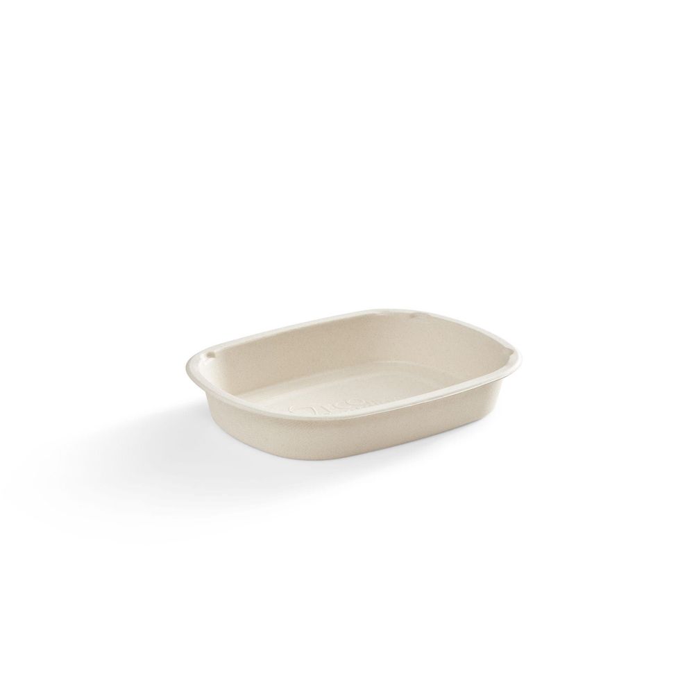 Eco Guardian Compostable Bagasse Fibre Oval Tray, 22 Oz Capacity -- 300 Per Case