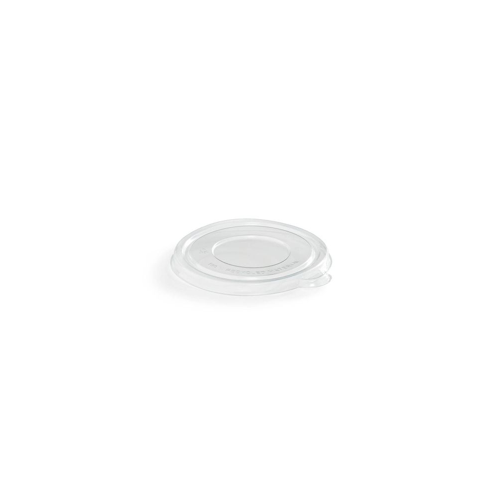 Eco Guardian Couvercle Plat En Pet Pour Contenant Rond Recyclable De 355 Ml (12 Oz) À Large Ouverture – 1000 Par Carton
