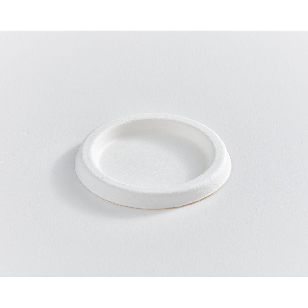Eco Guardian Compostable Bagasse Round Fibre Lid For 2 Oz Portion Cup -- 2000 Per Case