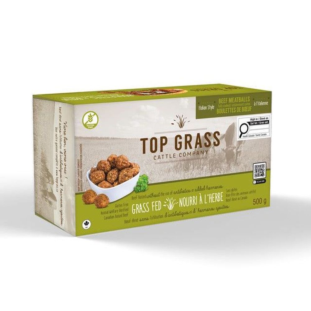Top Grass Boulettes De Bœuf, 500 G – 12 Par Caisse
