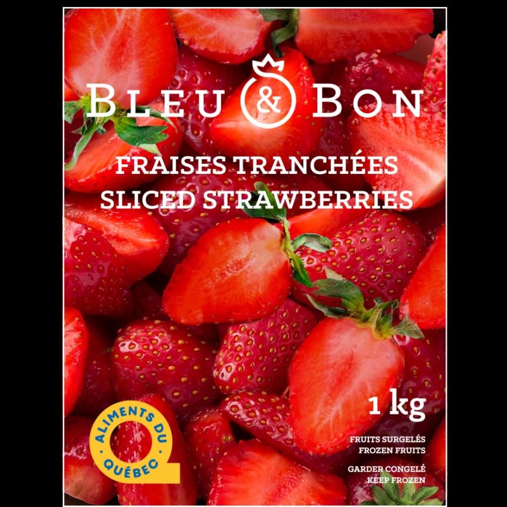 Bleu & Bon Quebec Sliced Strawberry, 1 Kg - 5 Per Case