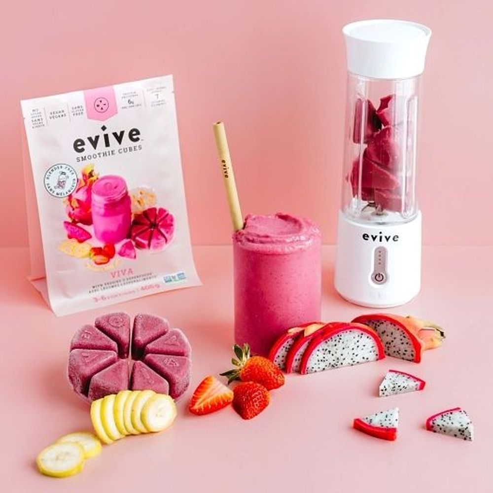 Evive Banana Strawberry And Dragonfruit Smoothie Cubes, 0.405 Kg -- 8 Per Case