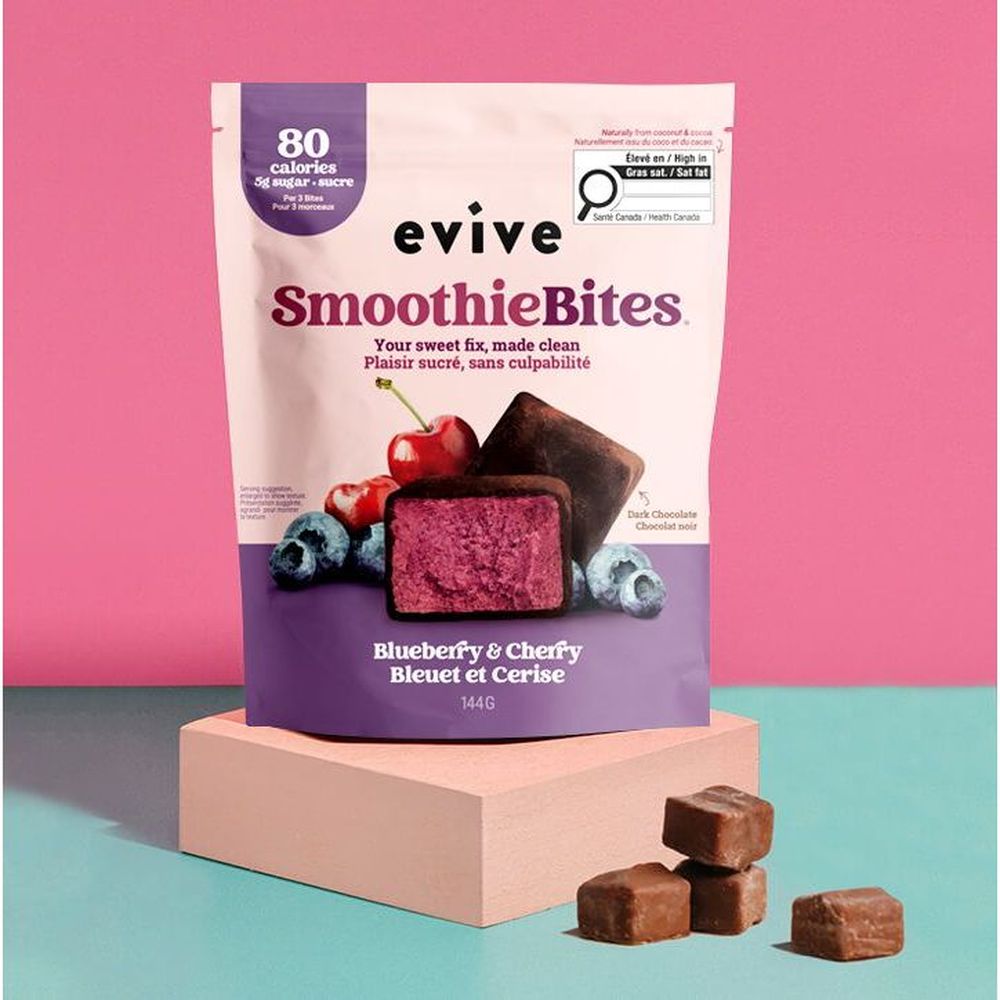 Evive Blueberry Cherry Acai Smoothie Bites, 0.144 Kg -- 6 Per Case