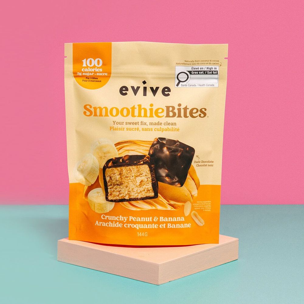 Evive Crunchy Banana Peanut Smoothie Bites, 144 G -- 6 Per Case