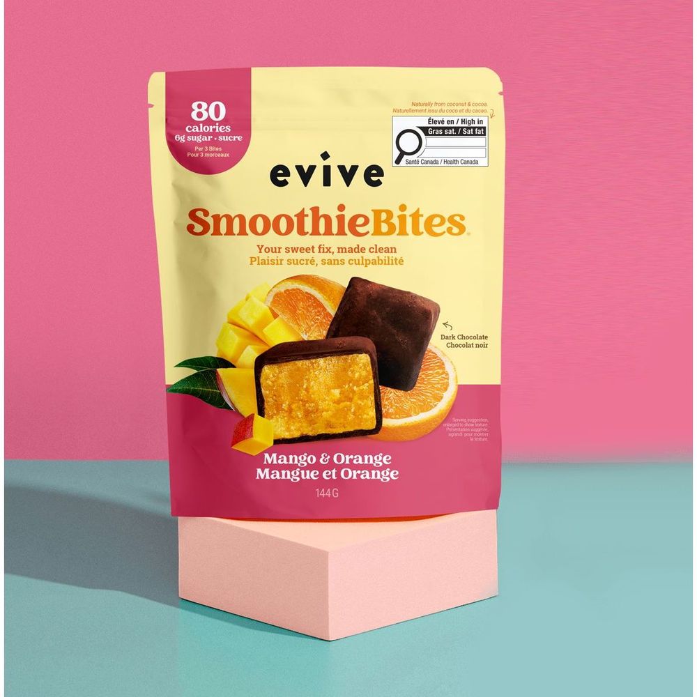 Evive Mango And Orange Smoothie Bites, 0.144 Kg -- 6 Per Case