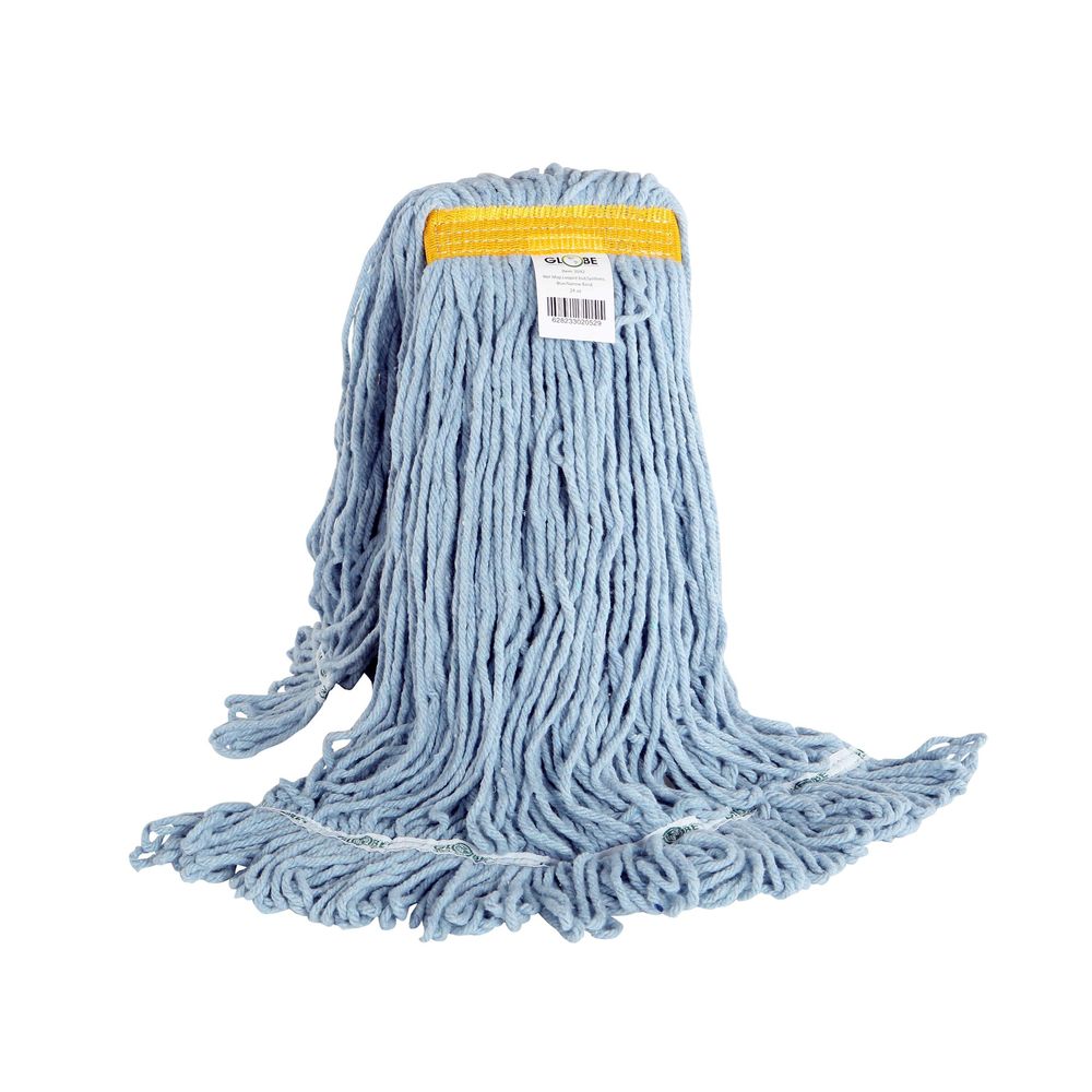 Globe Syn-pro Wet Blue Synthetic Narrow Band Looped End Mop, 24 Oz Capacity -- 12 Per Case