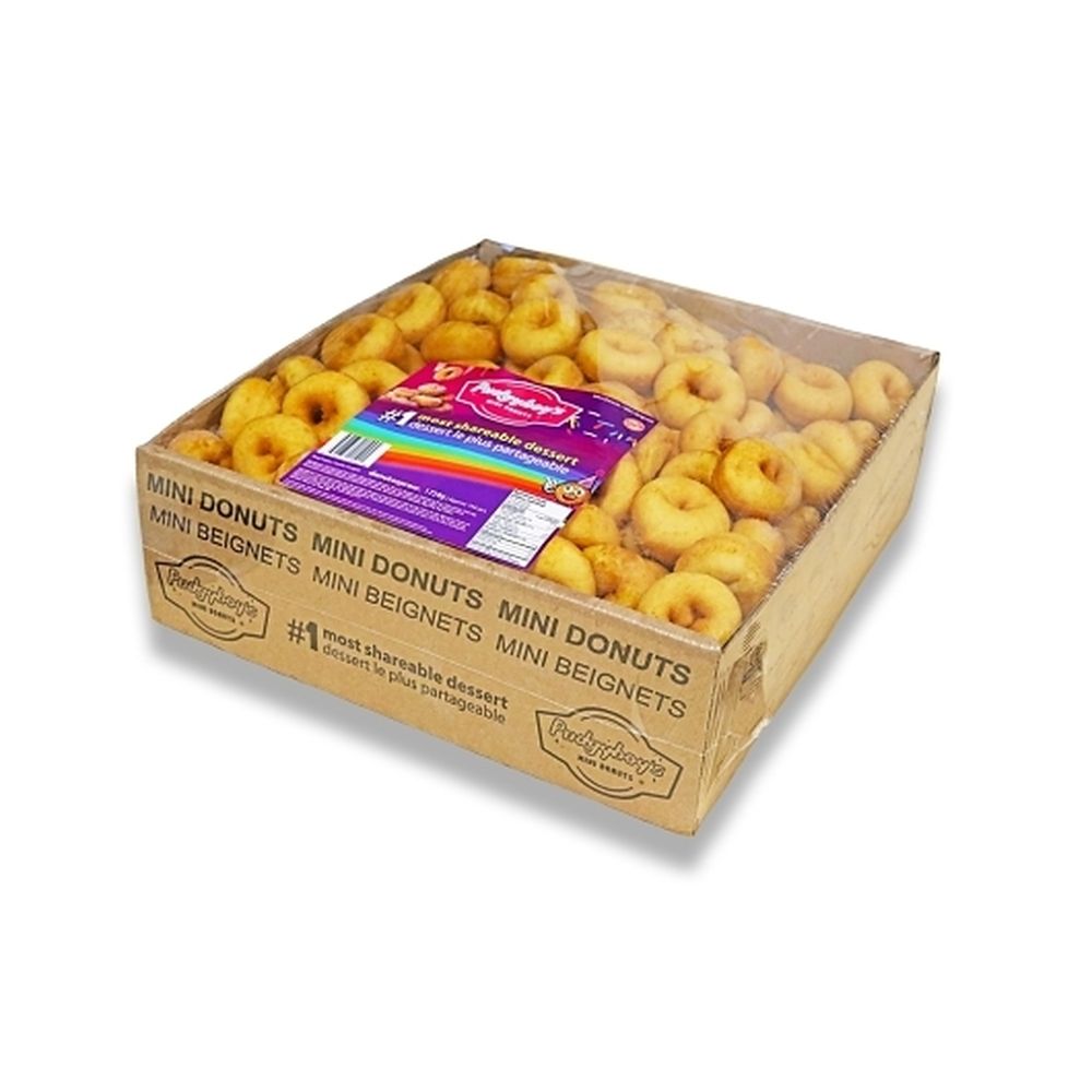 Pudgyboy's Mini Vanilla Donuts, 144 Count -- 3 Per Case
