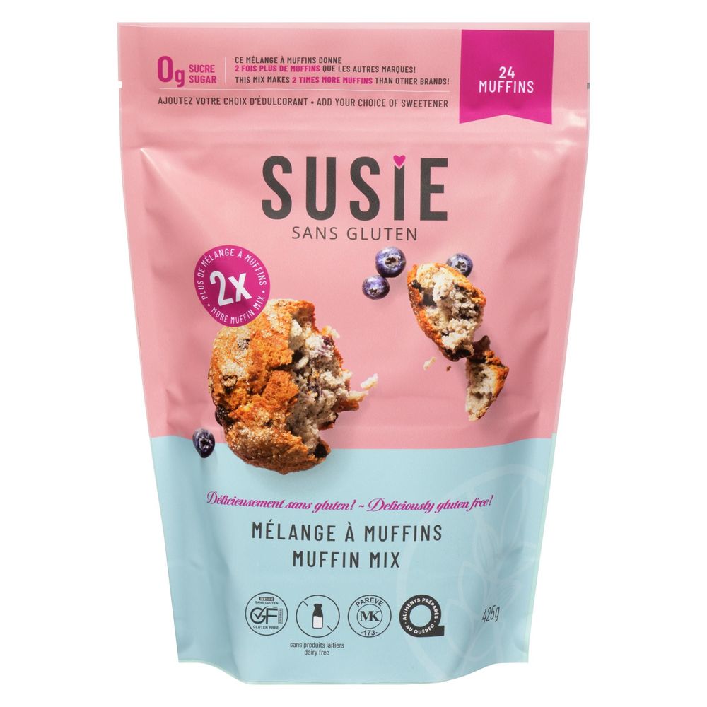 Susie Gluten Free Muffin Mix, 425 G -- 6 Per Case