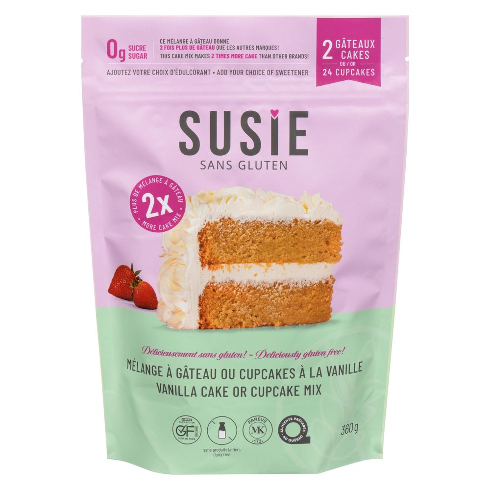 Susie Gluten Free Vanilla Cake Mix, 360 G -- 6 Per Case