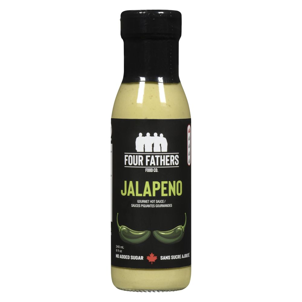 Four Fathers Food Co. Jalapeno Hot Sauce, 240 Ml -- 12 Per Case