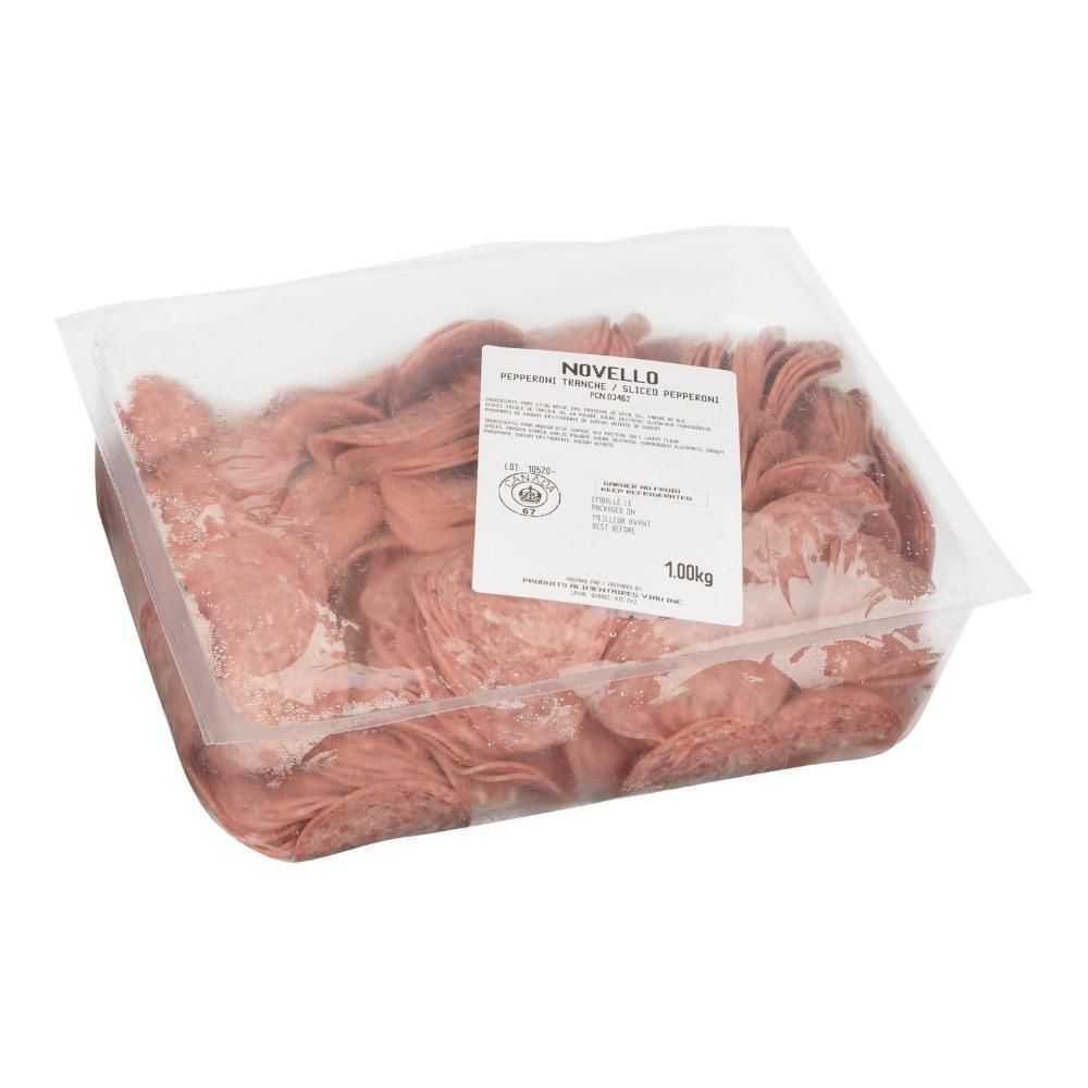 Novello Pepperoni Tranché, 1 Kg – 4 Par Caisse