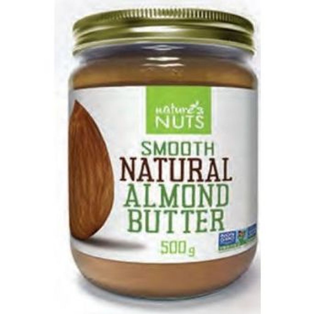 Nature's Nuts Beurre D'amandes Croquantes Naturelles, 500 G – 12 Par Boîte