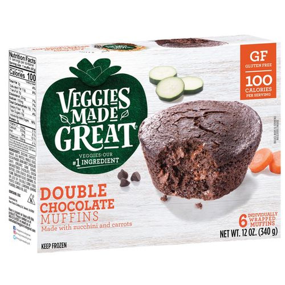 Veggies Made Great Double Chocolate Muffin, 340 G -- 20 Per Case
