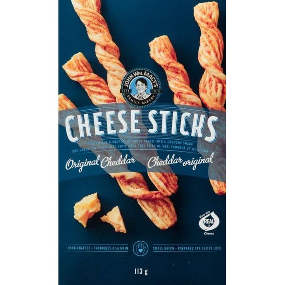 John Wm. Macy's Bâtonnets De Fromage Cheddar Original, 113 G -- 6 Par Boîte