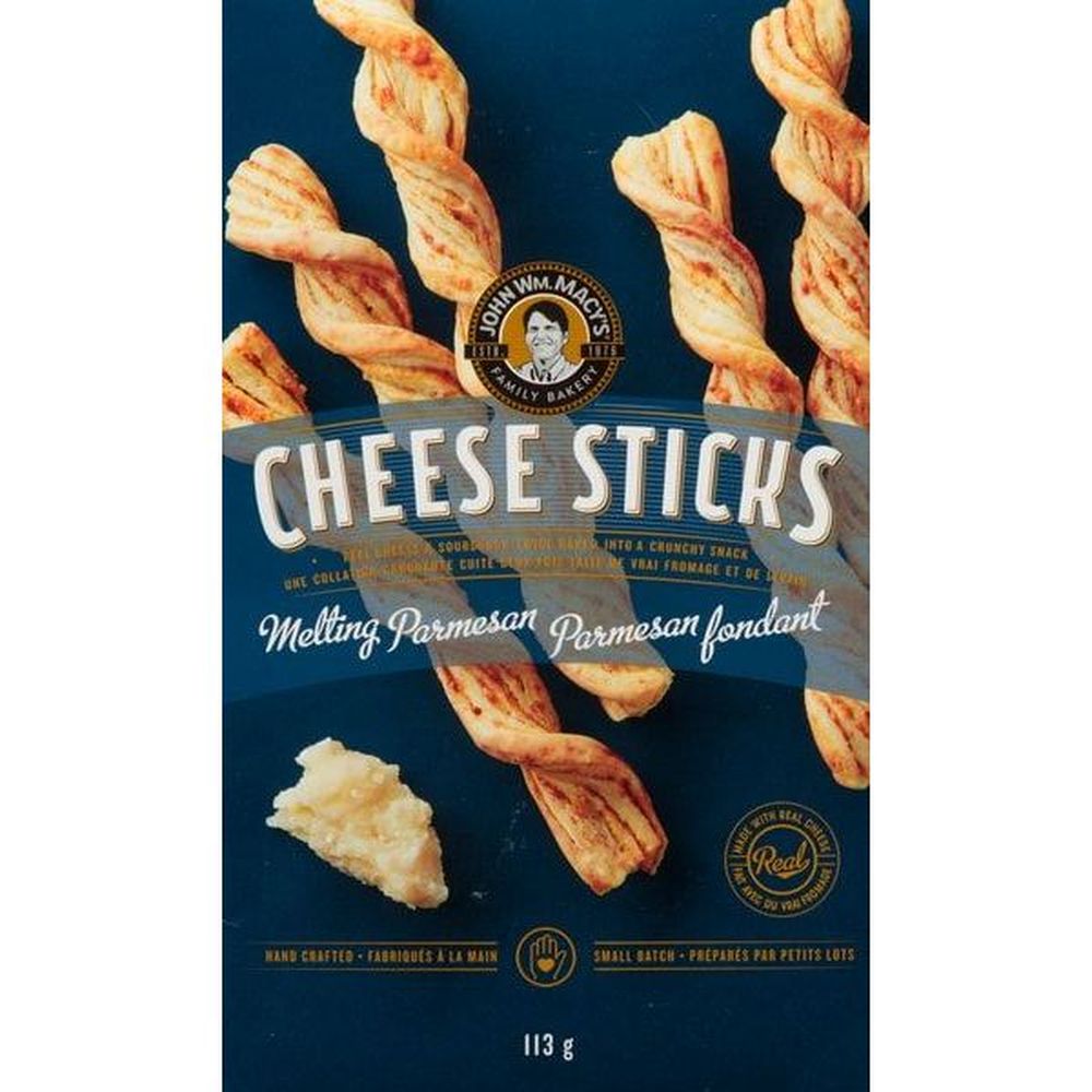 John Wm. Macy's Bâtonnets De Parmesan Fondant, 113 G -- 6 Par Boîte