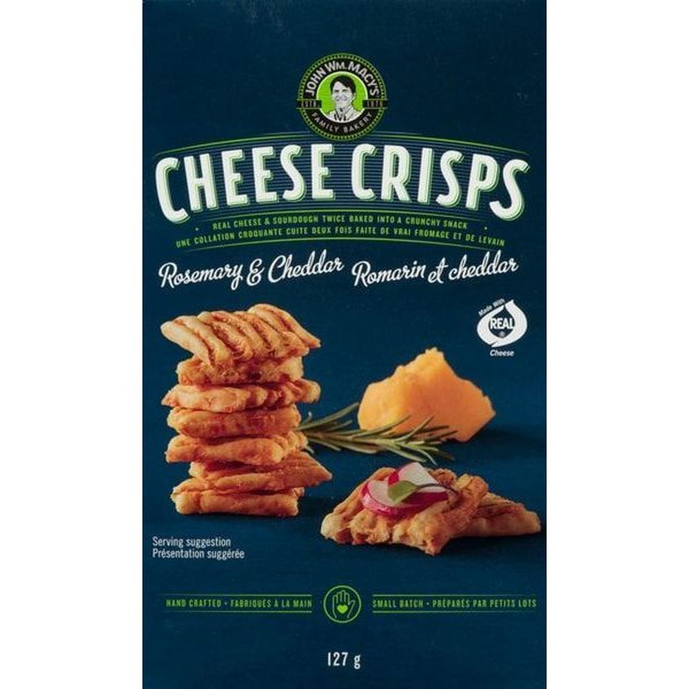 John Wm. Macy's Chips De Fromage Cheddar Au Romarin, 127 G -- 6 Par Boîte