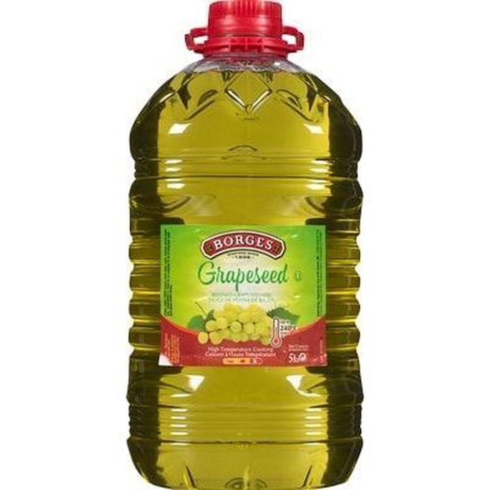 Borges Grapeseed Oil Bulk, 5 L -- 3 Per Case