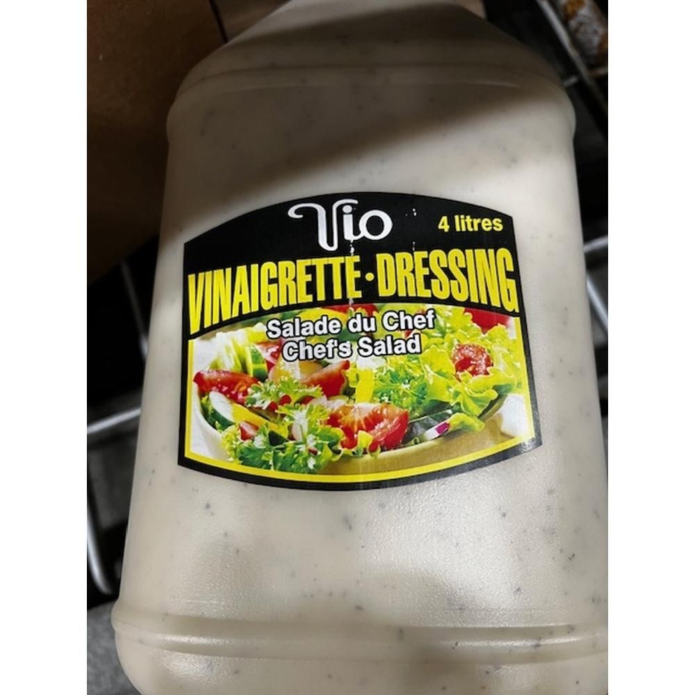 Vio Chiefs Salad Vinaigrette Dressing, 4 L - 2 Per Case