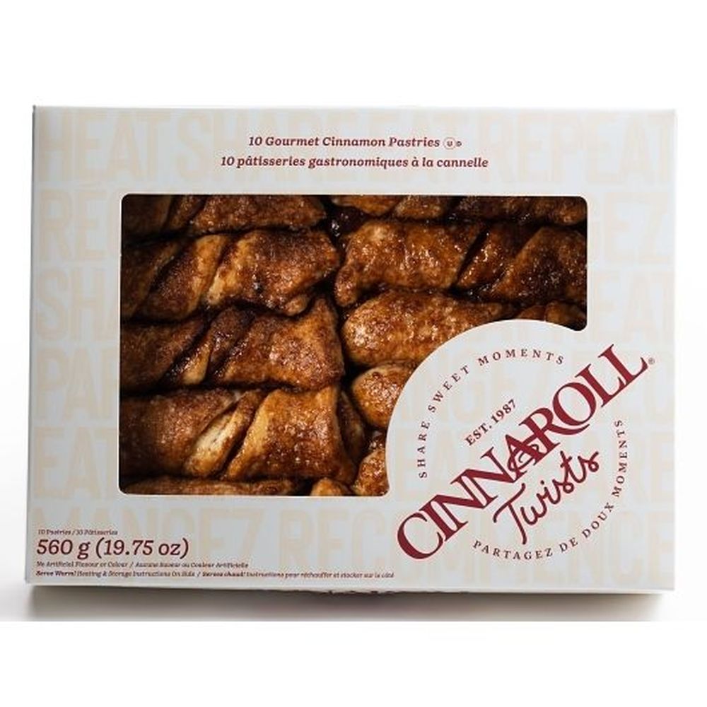 Cinnaroll Gourmet Cinnamon Twists, 560 G -- 12 Per Case
