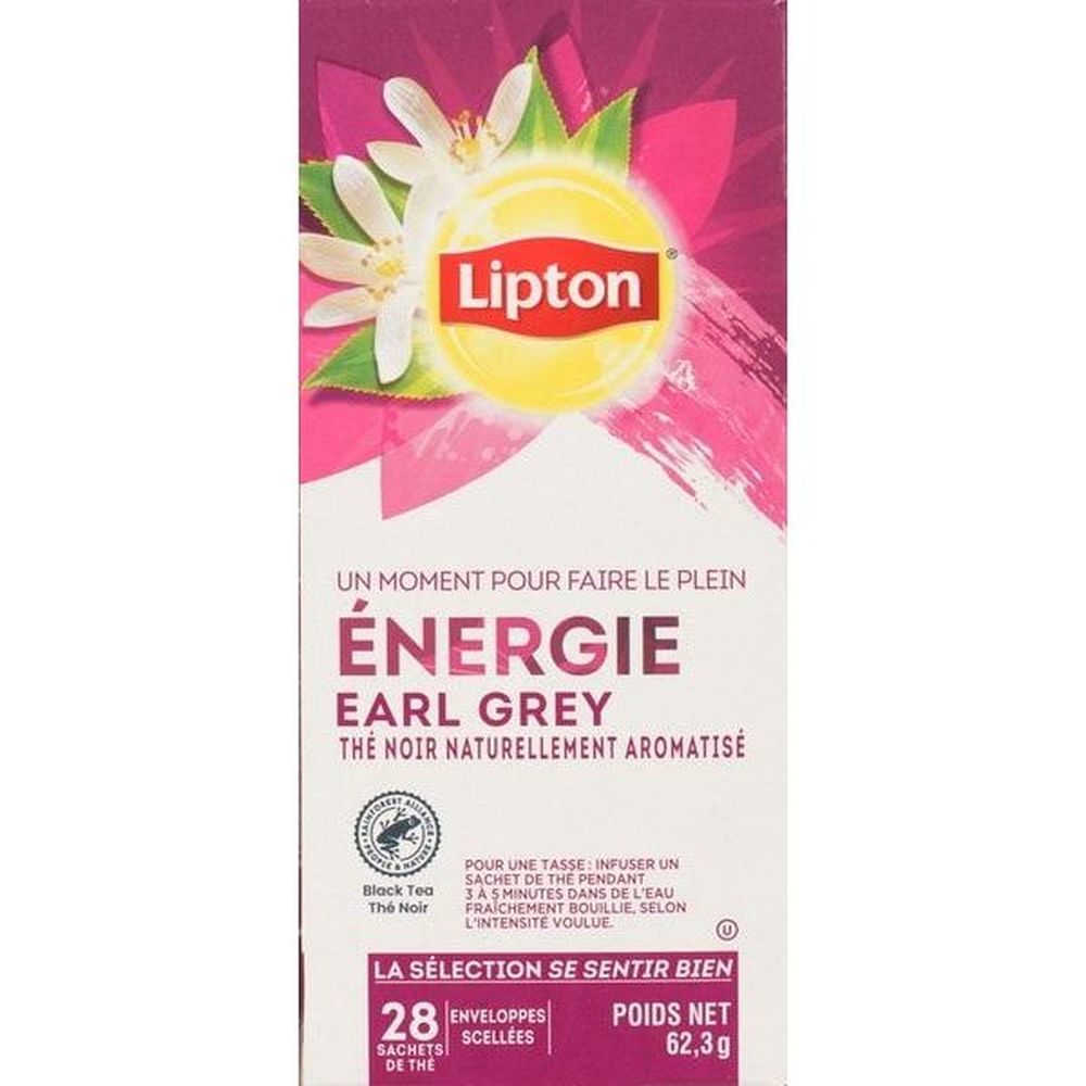 Lipton Thé Earl Grey, 28 Sachets De Thé -- 6 Par Boîte