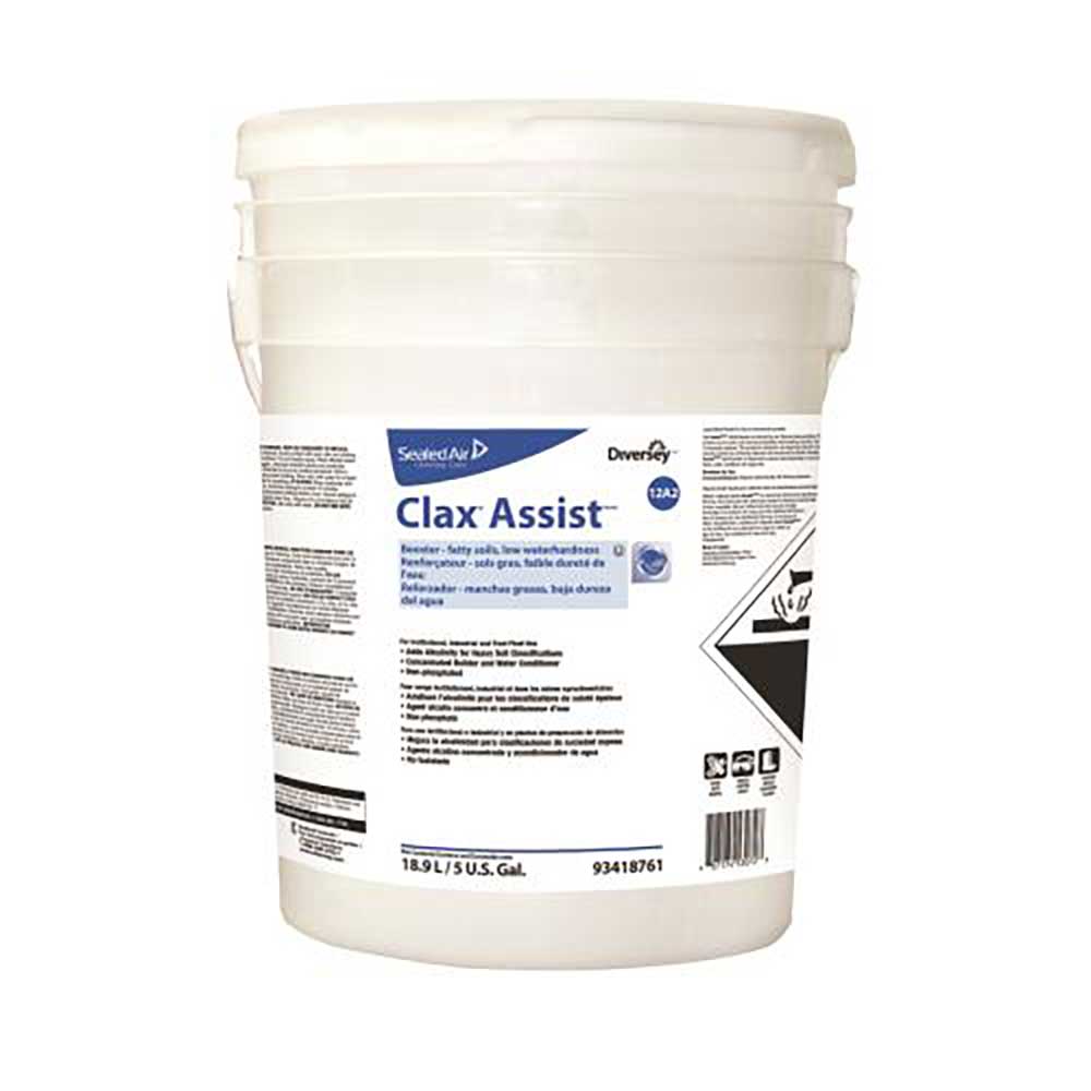 Diversey Care Clax Assist Liquid Alkali Builder/booster, 5 Gal