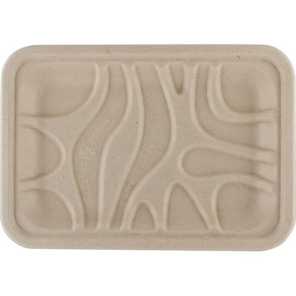 World Centric Moulded Fibre Compostable Meat/produce Tray, 50 Count -- 10 Per Case