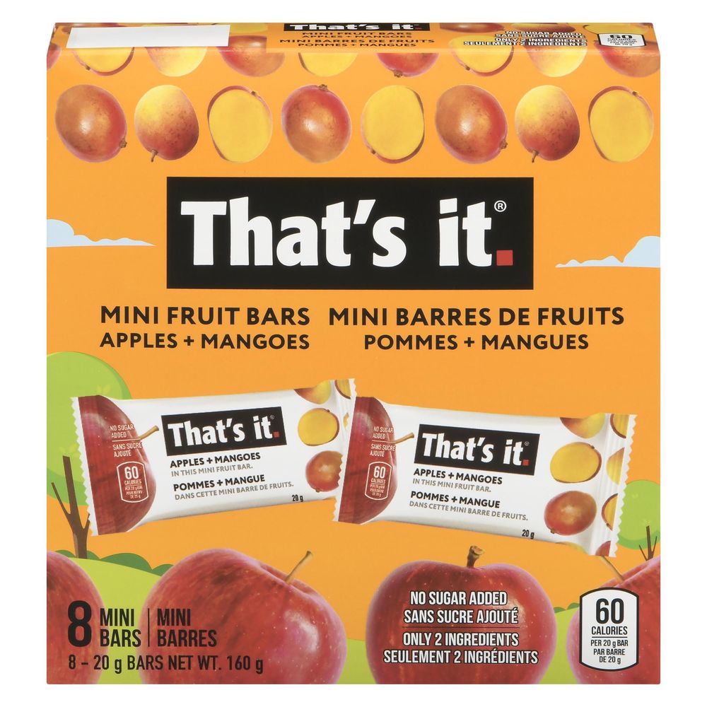 That's It Mini Barre De Fruits Mangue-pomme, 160 G -- 6 Par Caisse