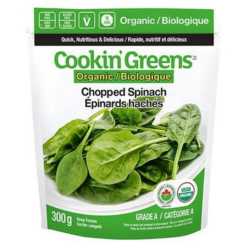 Cookin' Greens Épinards Hachés, 300 G – 8 Par Boîte