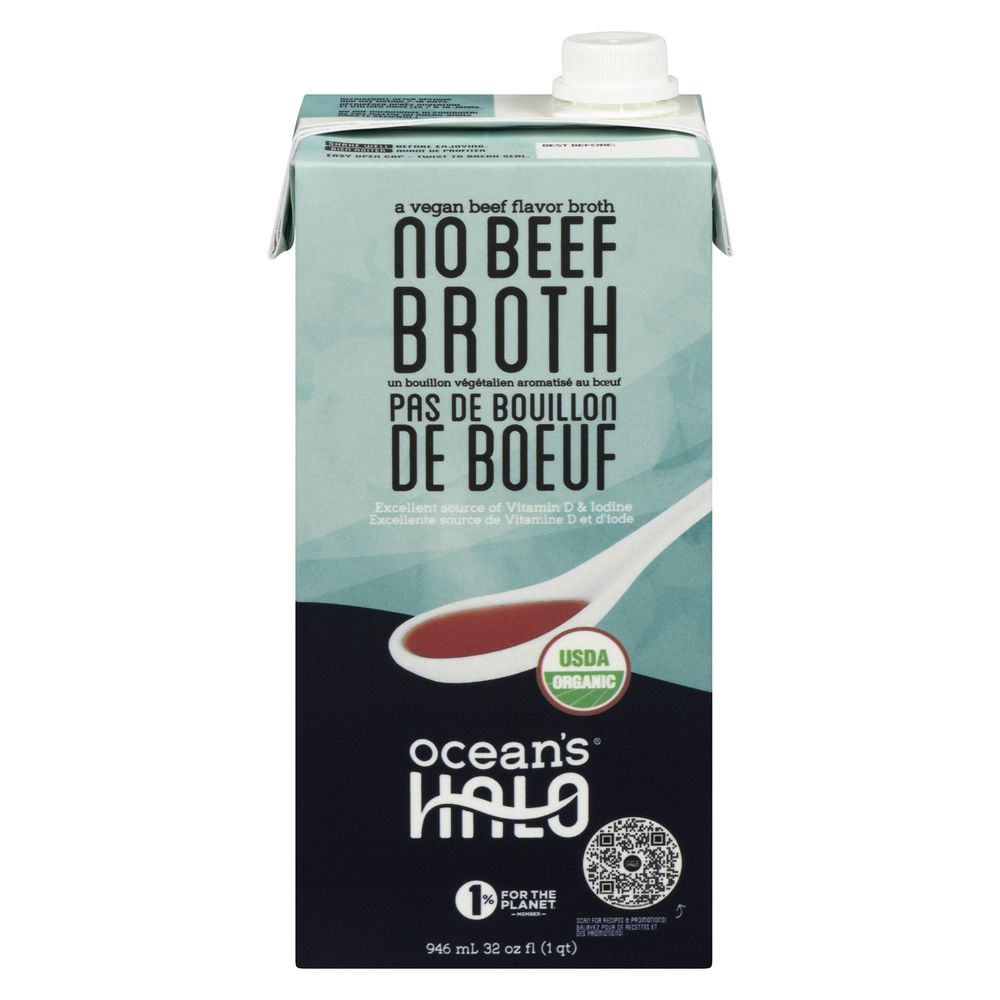 Ocean's Halo Organic No Beef Broth, 946 Ml -- 6 Per Case