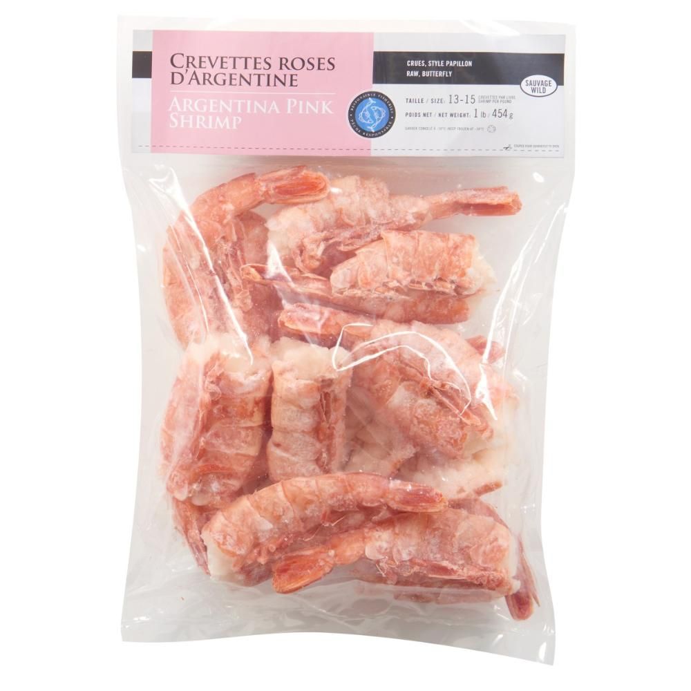 Fjord 13-15 Butterfly Argentina Pink Shrimp, 454 G - 20 Per Case