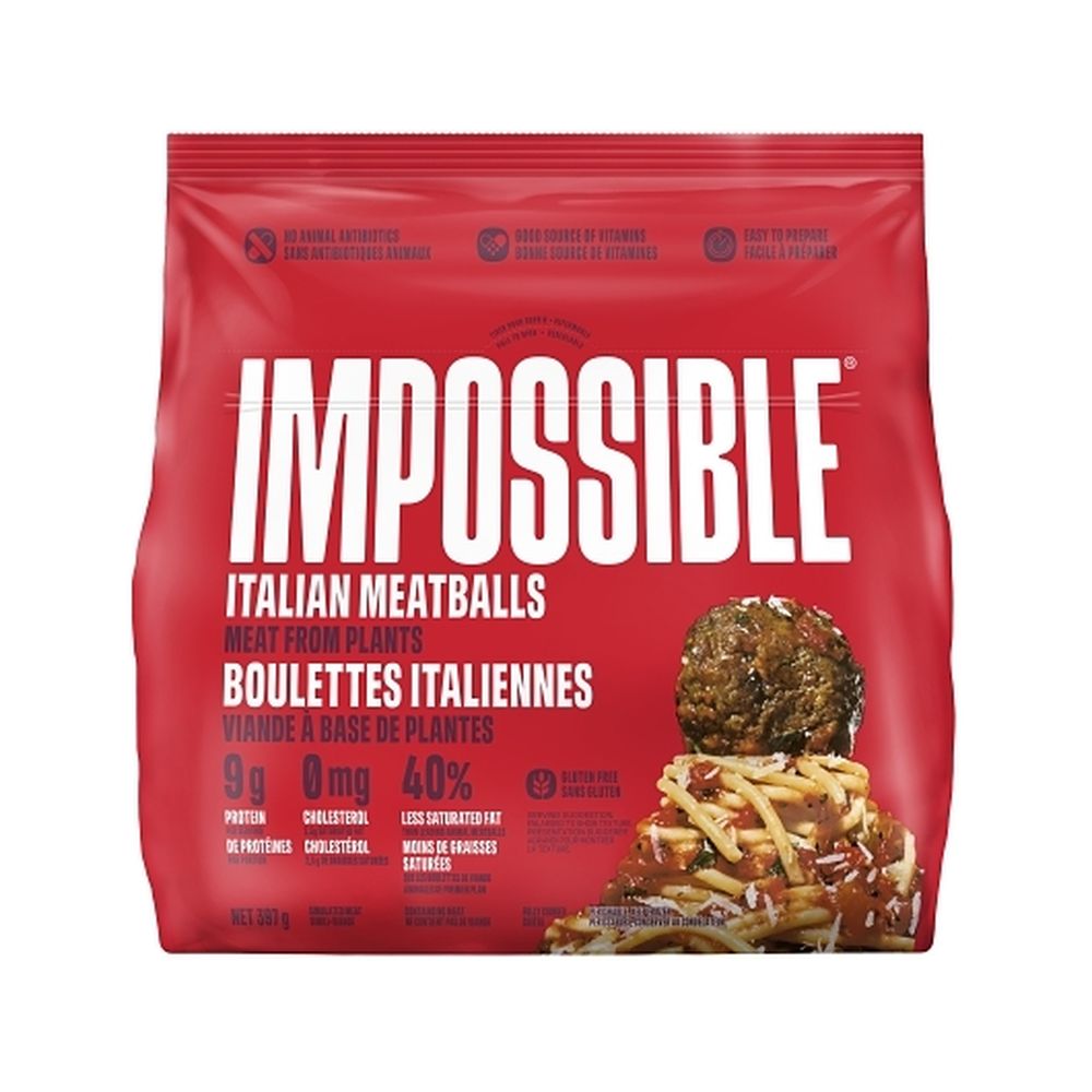 Impossible Plants Italian Meatballs, 396.9 G -- 8 Per Case