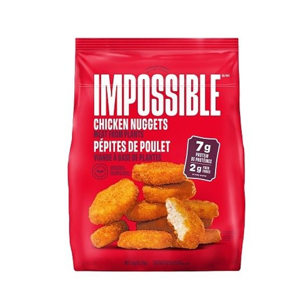 Impossible Plant-based Fully Cooked Chicken Nuggets, 1000 G -- 12 Per Case