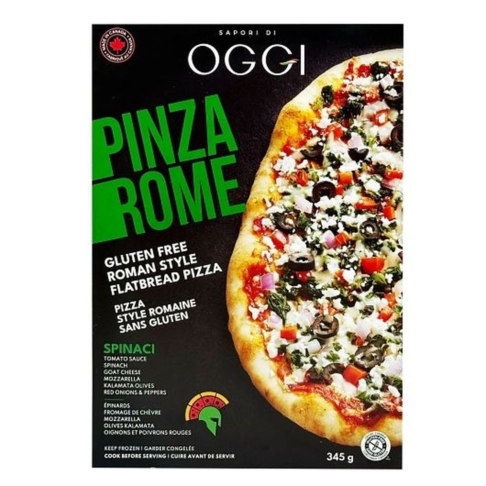 Oggi Pinza Rome Spinaci Roman Style Flatbread Pizza, 345 G -- 6 Per Case