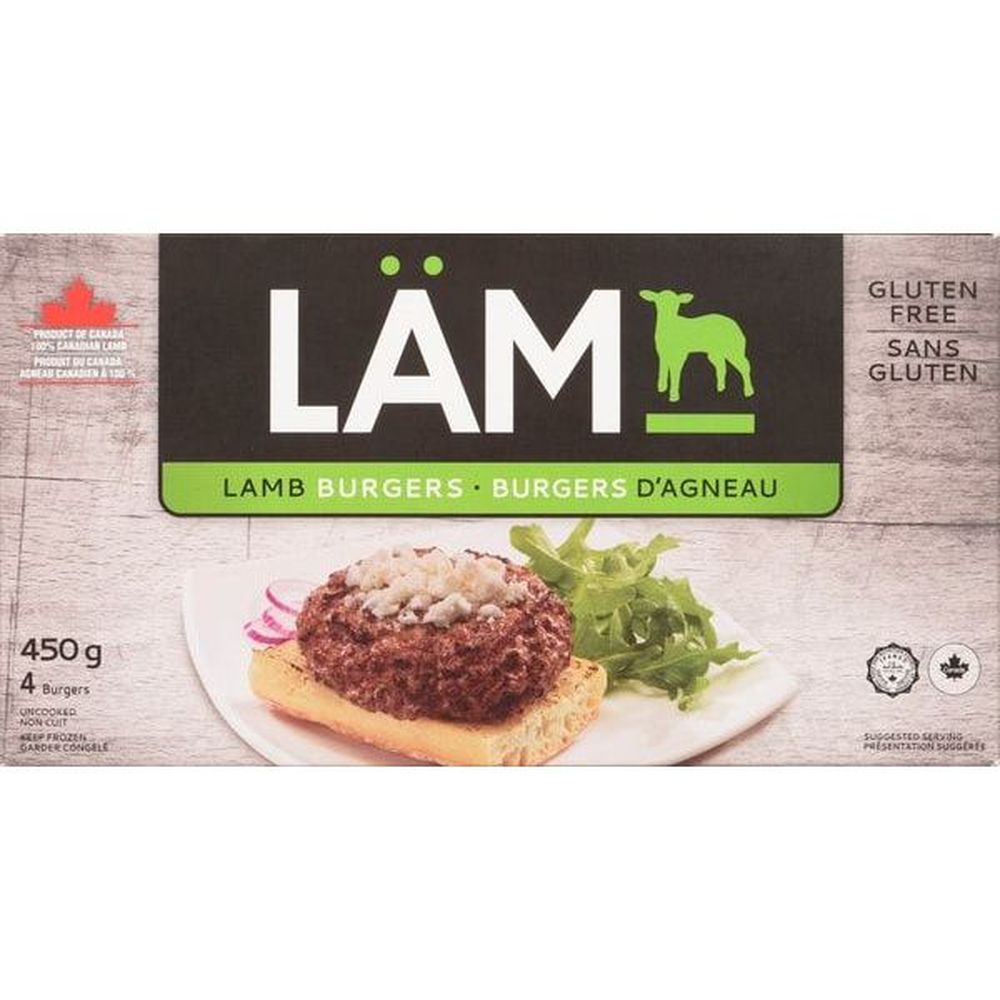 Riz Brands Burger D'agneau, 450 G -- 6 Par Boîte